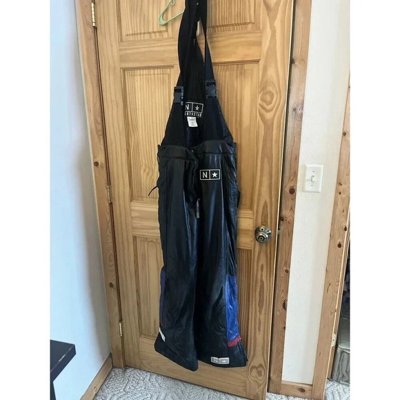 Vintage Northstar Snowmobile Overalls Leather Size M Racing Some Wear - Picture 1 of 10